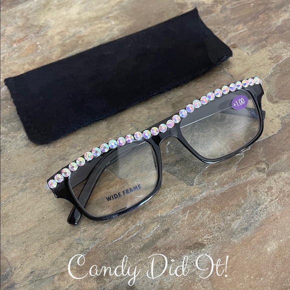 NWT Bling Reader Glasses 1.00 Strength & Case - Picture 2 of 9